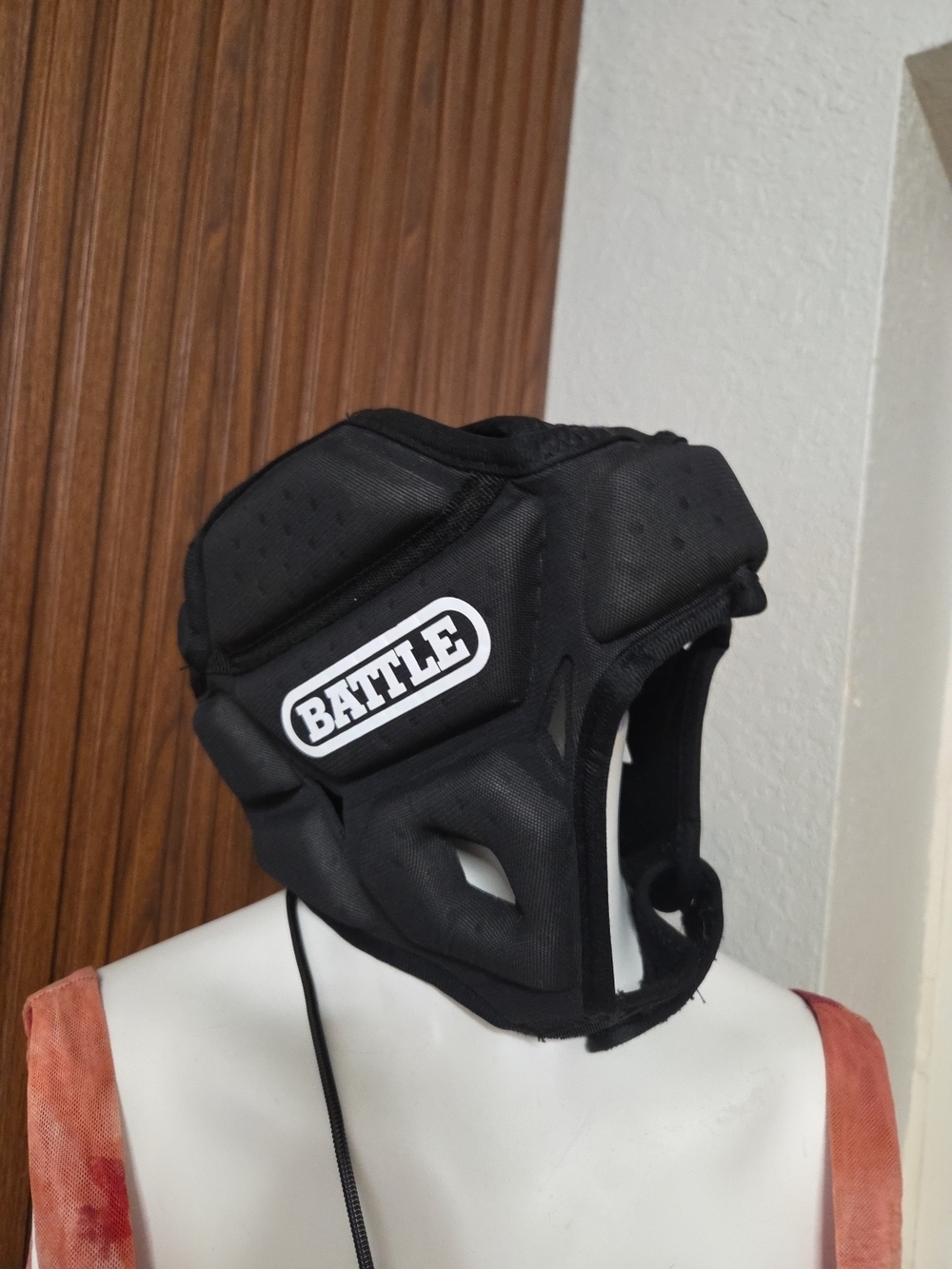 BATTLE Black Padded Headgear Large/xlarge
